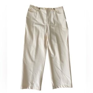 NWOT St John Sport By Marie Gray 14 Off White 5 Pocket High Waist Jeans Pants